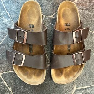 Birkenstock Brown Double Strap Sandals